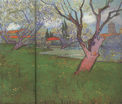 View of Arles with Trees in Blossom (nn04)